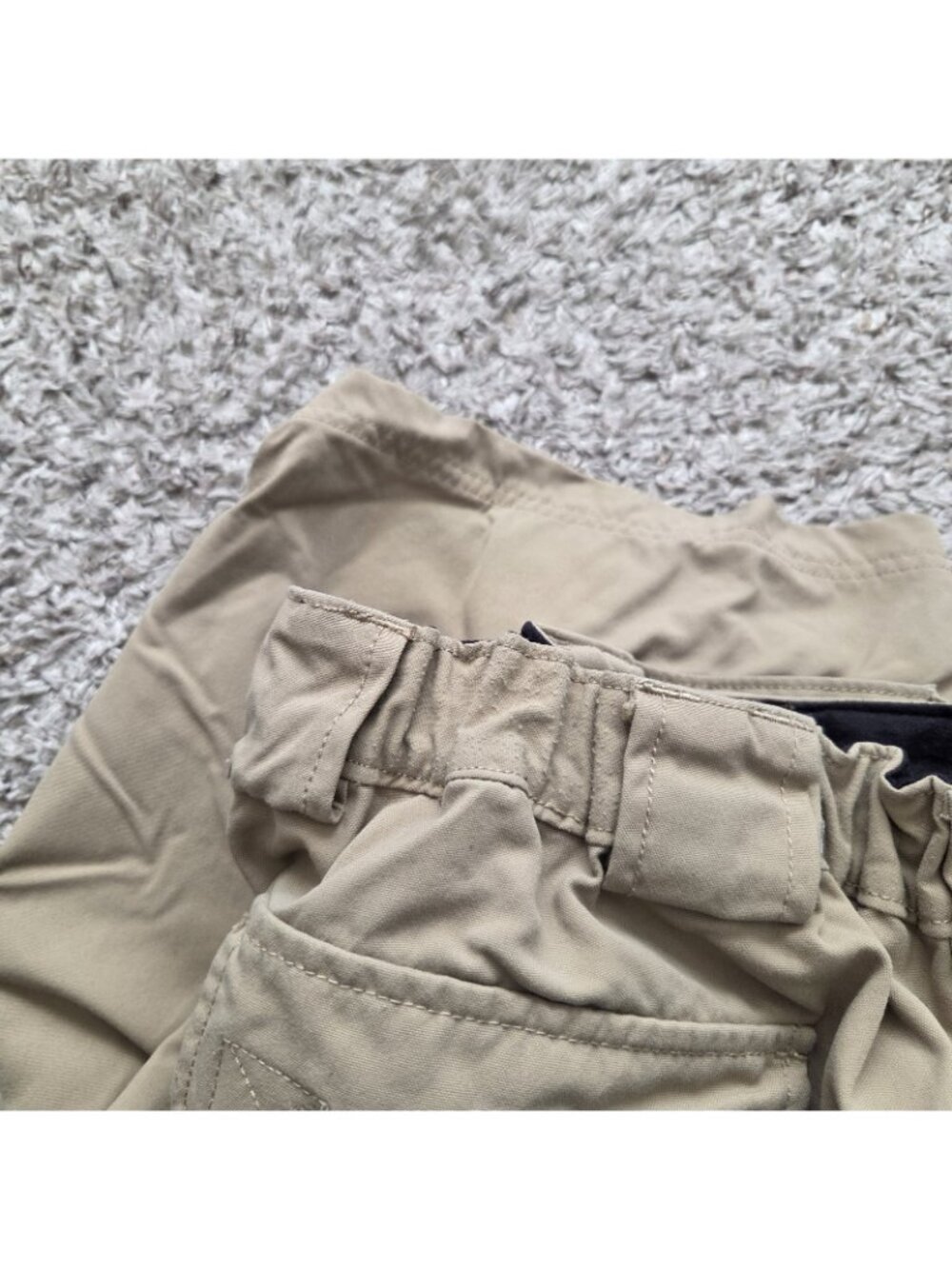 Duluth Trading Shorts Mens XL Beige Cargo Nylon Hiking Outdoors Stretch - Picture 7 of 7